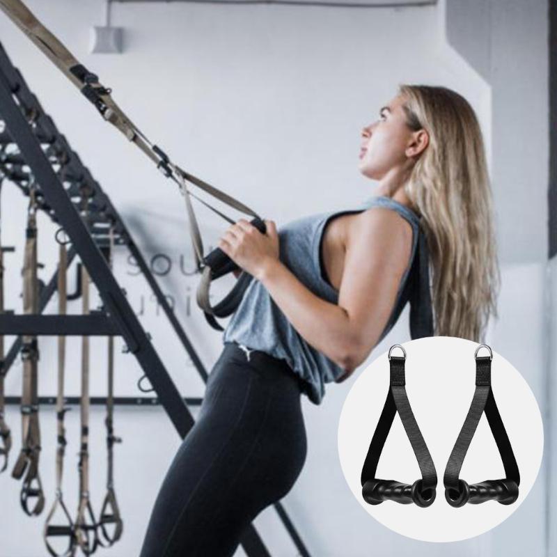 Resistance Band Handle, Comfortable Workout Grip For Gym, Strength Training, 1 Pair Fitness Grip Cable Machine Handle