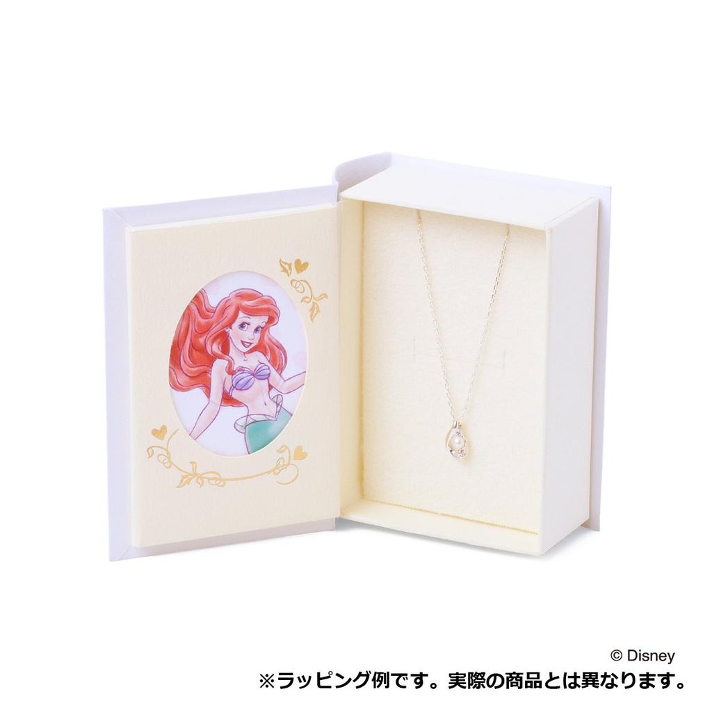 The Kiss Disney Princess Ariel 10K White Gold Earrings (Disney Collection) Women's DI-WPE1801PSP