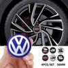 LMN1 VW Car Accessories Wheel Center Cover Stickers Hub Cap Sticker Tire Valve For VW GTI Polo Passat Golf Tiguan Jetta T-ROC Beetle