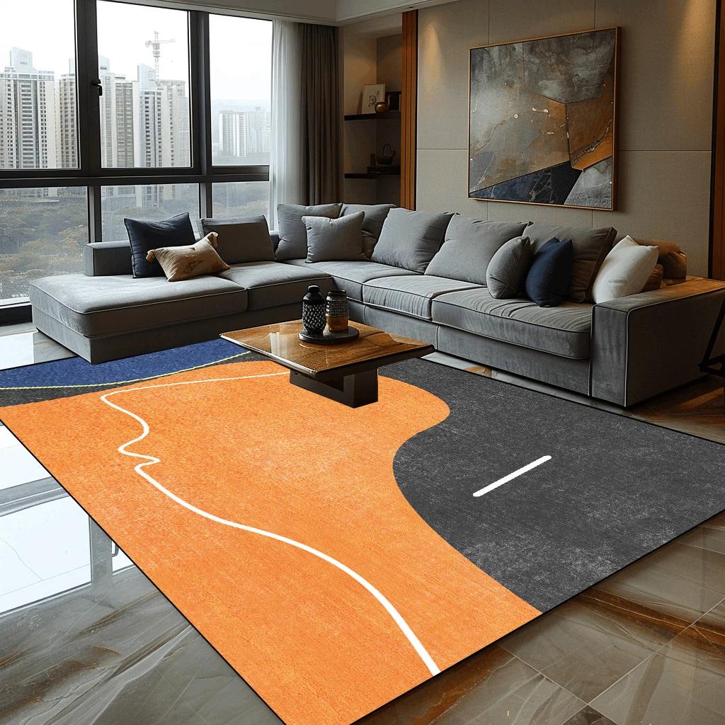 Nordic Geometric Carpet for Living Room Modern Luxury Decor Sofa Table Large Area Rugs Home Bathroom Non-slip Washable Mat