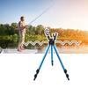Fishing Rod Rest Tripod Stand Fishing Accessory Aluminum Folding Fishing Rod Tripod Bracket Height Adjustable Portable