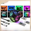 5V USB LED TV Backlight Strip with 5050 RGB, Bluetooth Music Sync, Voice Control, and Mobile App Control