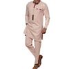 2024 African Ethnic Embroidered Men's Long Sleeve Casual Suit Set