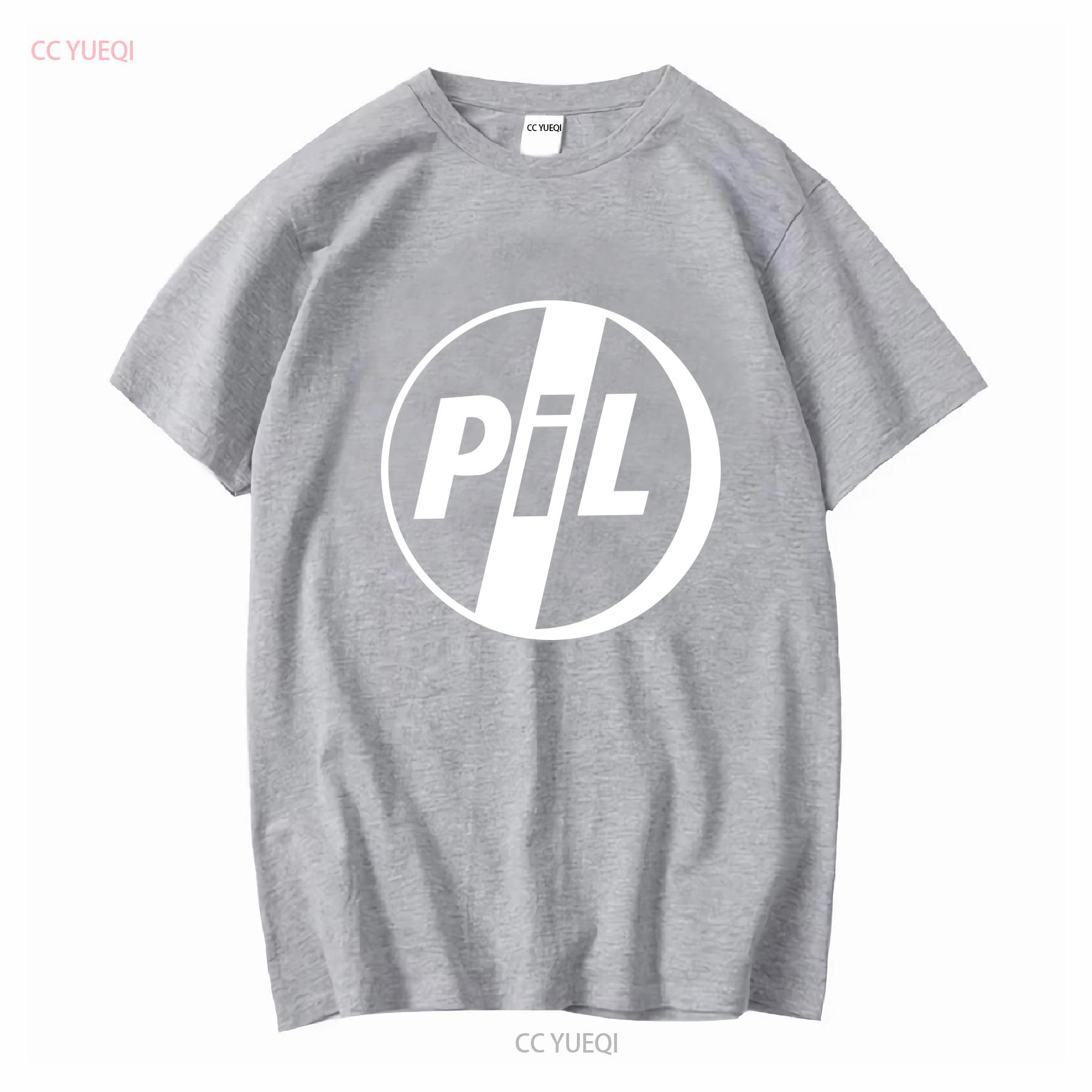 

Нова чоловіча футболка з логотипом PIL Public Image Limited, вінтажна, прана, універсальна, трохи вільна, для повсякденного носіння, унісекс, з принтом S