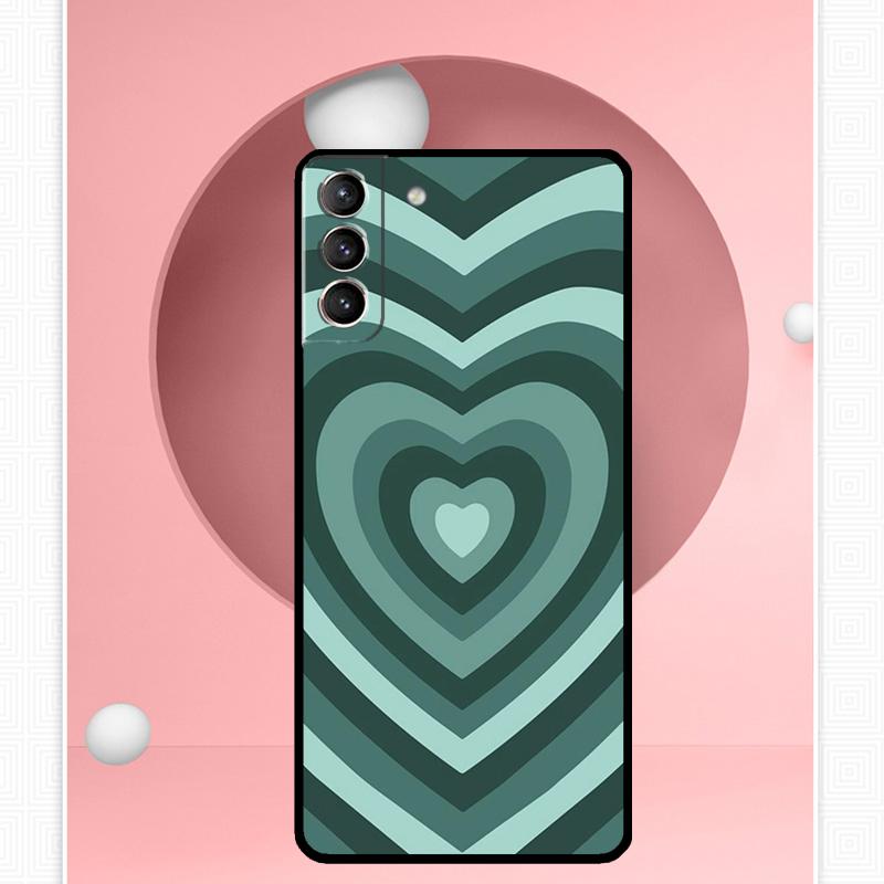 Colorful Heart Circle Love Case For Samsung Galaxy S25 Ultra S20 S21 S22 S23 S24 Ultra S9 S10 Plus S25 FE Cover Funda