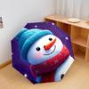 1 Stück Automatischer Faltregenschirm - Schneemann Winter Nacht Muster, Tragbares & Faltbares Design mit 8 Speichen, Weihnachts-Geburtstagsgeschenke