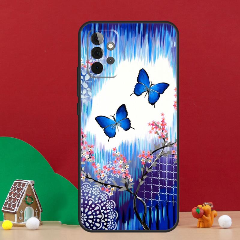 Butterfly Flower Case For Samsung Galaxy A17 A06 A16 A56 A36 A54 A34 A14 A52 A32 A13 A23 A33 A53 A15 A35 A55