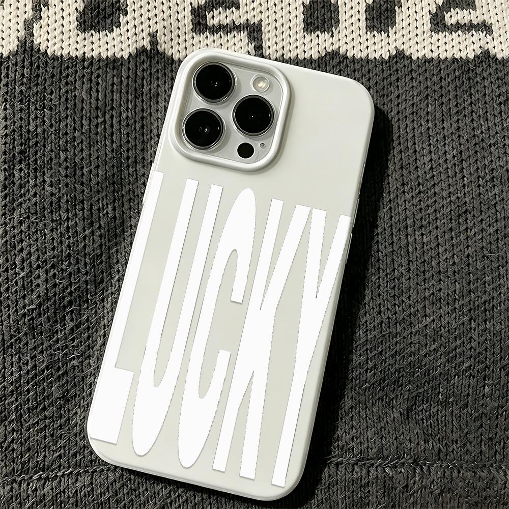 Phone Case For Iphone 17 Air 15 Plus 11 Pro Max 14 13 16 12 Black Anti Yellow Clear Scratch Resistant Kucky Character Cover
