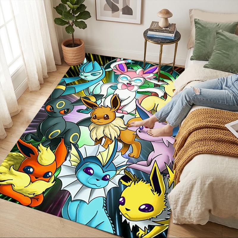 Eeveelution Living Room Nonslip Area Rug Soft Carpet For Bedroom Game Playroom Sofa Office Home Decor Doormat Christmas Gift C9302281