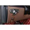 for Benz E-Class 2016- ABS Carbon Fiber Headlight Button Frame Cover