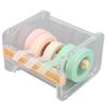 Transparent Multi Masking Tape Cutter Dispenser Visible Roll Tape Holder for   School