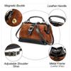 High Silk Shiny Cow Anti Fur Iron Hinge Women's Handbag Dual-use Doctor's Bag Genuine Leather Crossbody
