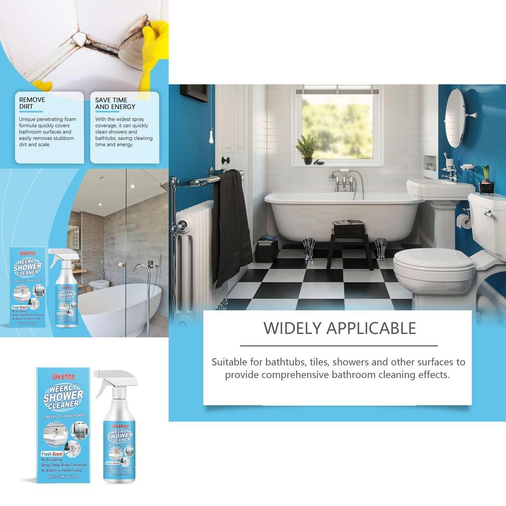 Bathroom Jakehoe Glass And Tub Cleaner Highly Effective Stain Removing Spray For Use Home