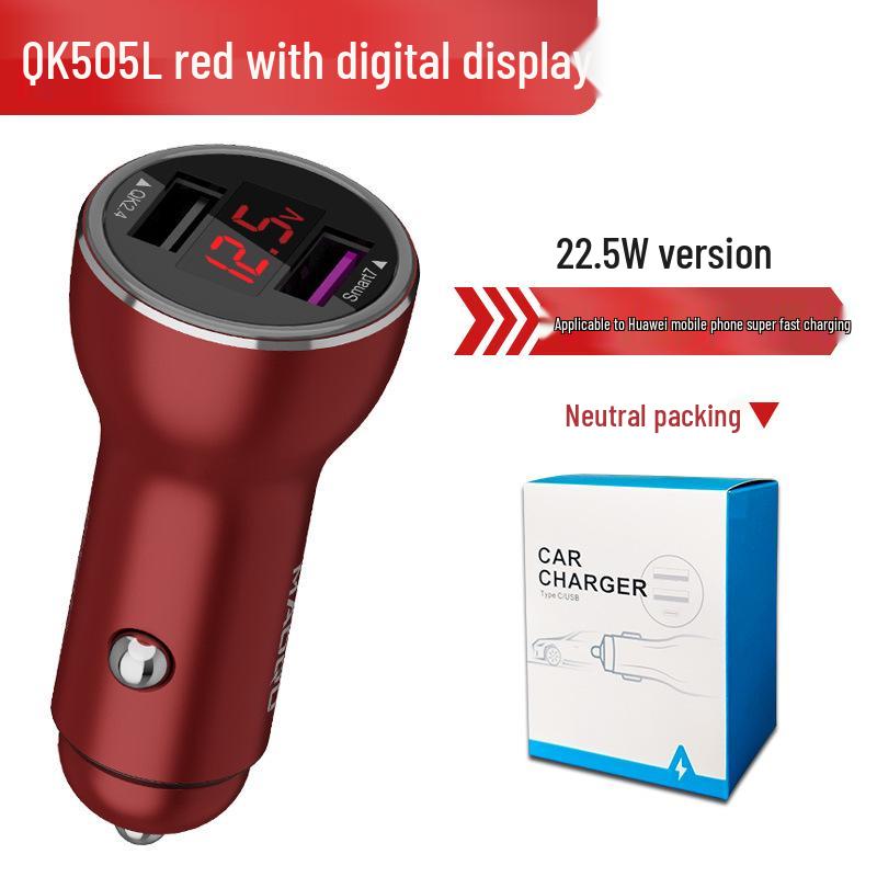 Crucial 65W/40W Car Charger for Huawei & OPPO VOOC Flash Charge