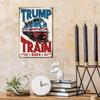 Vintage Trump Train 2024 Metal Tin Sign: The Ultimate Wall Art for Patriotic Home Decor
