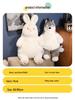 Cute White Rabbit Plush Toy - Pillow and Bedtime Doll Gift for Girls