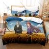 Holo and Lawrence Bedding Set, Duvet Cover & 2 Pillowcases, Classic Light Novel Characters Pattern Breathable Fabric All Season