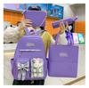 Schoolbag New Japanese Simple Girls Bag Casual Student Backpack Harajuku Four-piece Backpack Multifunctional Handbag