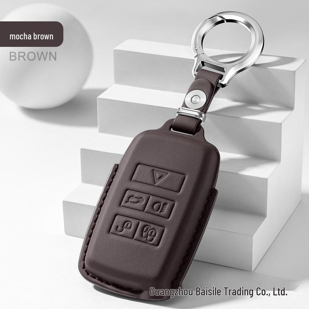 Kompatible Schlüsselhülle für Land Rover: Evoque, Discovery 4/5, Velar, Defender 90/110 und Sport-Modelle.