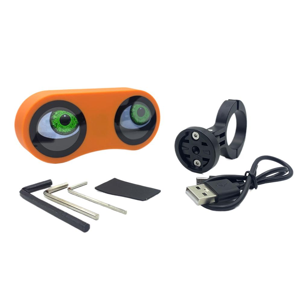 Motorcycle Bicycle Rearview Mirror Decorative Lights Dual 3D Dynamic Devil Eye LED Light Retrofit Kit For Night Riding