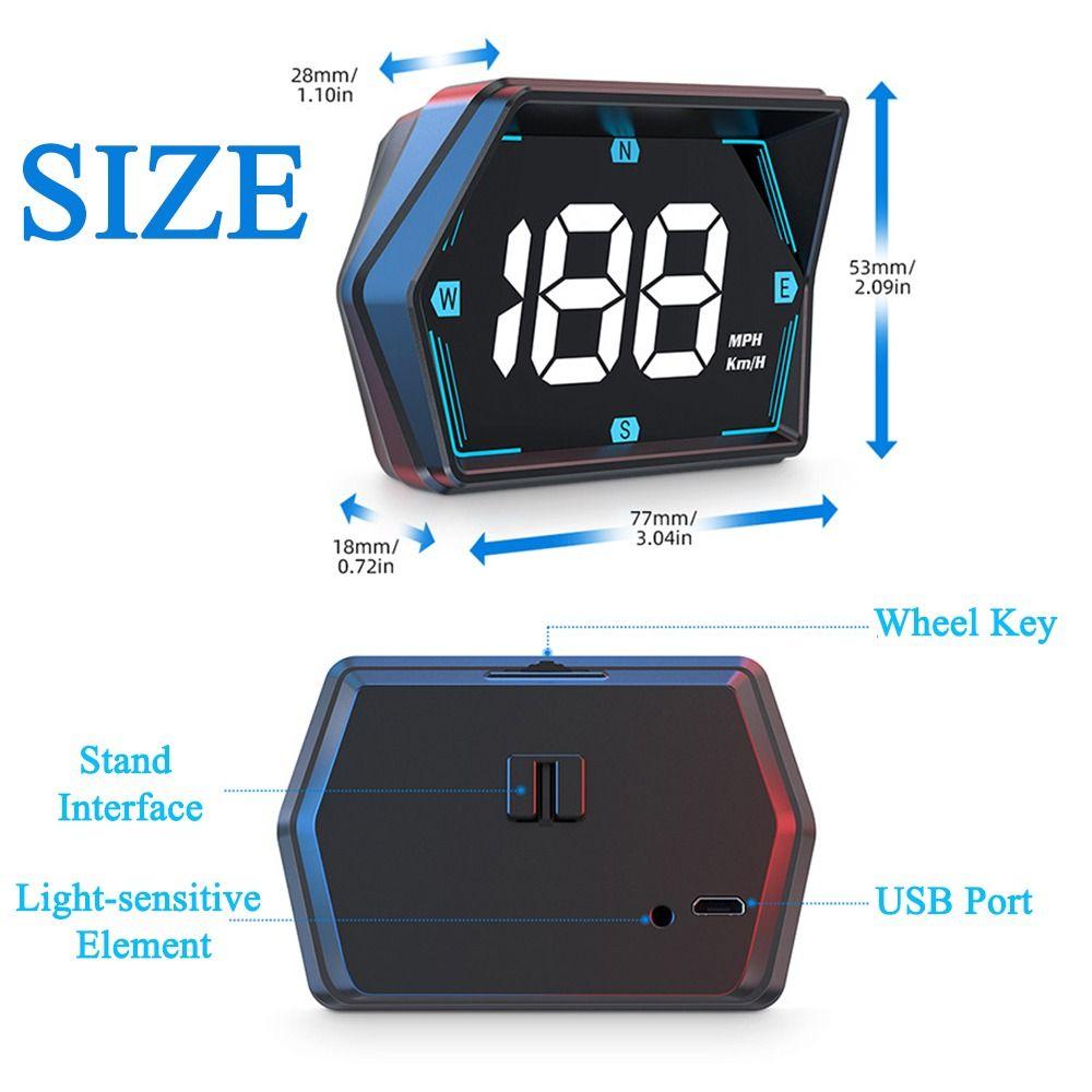 HUD HUD Car Head Up Display Plastic Windshield Projector GPS Car Digital Speedometer  Car Digital