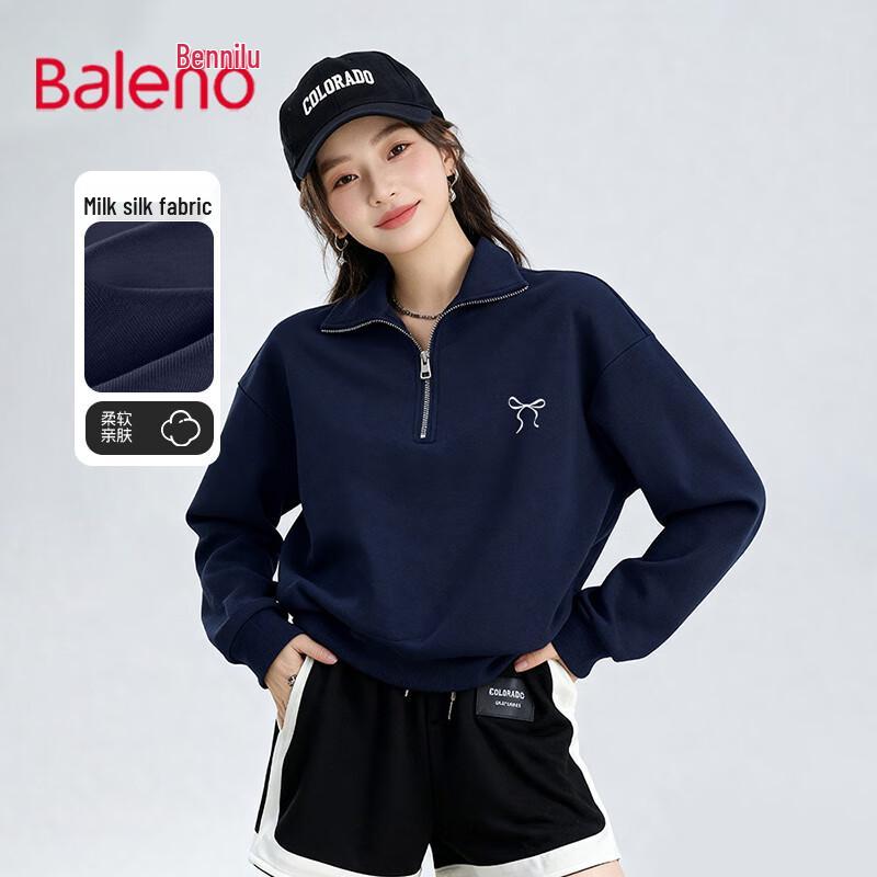 

Baleno Women s Half-Zip Polo Sweatshirt L
