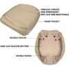 Car Seat Cover Front PU Leather Seat Covers, 2Pcs Universal Bottom Seat Covers for Cars, Anti-Slip, Storage Bags,Full Wrapping Edge Fits 95% of