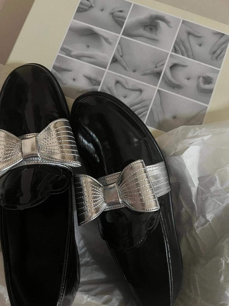 Fashion Women Spring New Black Platform Flats Shoes Fashion Versatile Women Loafers Slip On 2025 Elegant Performance Lady Leather Shoes