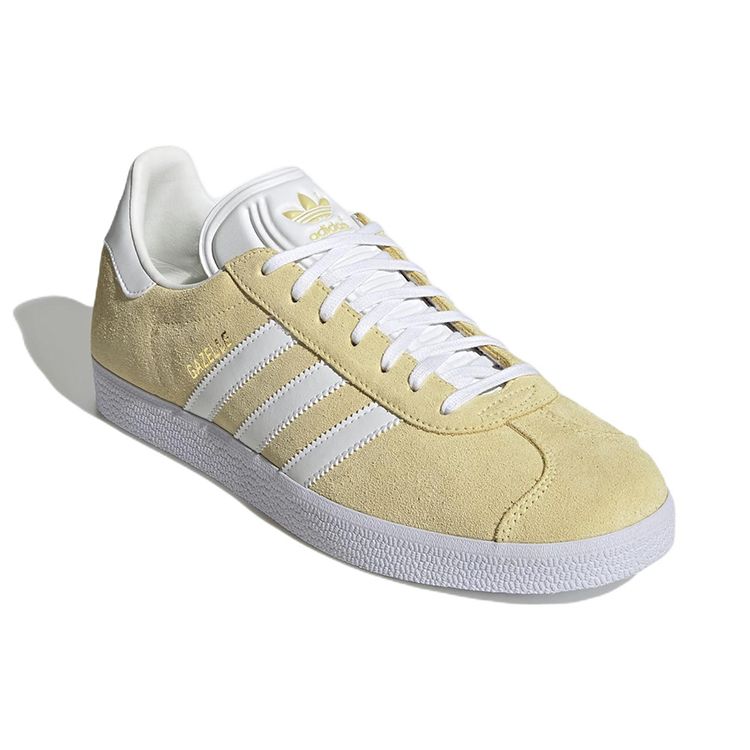 adidas Gazelle Almost Yellow Cloud White Unisex Sneakers Gold-Metallic GX2203