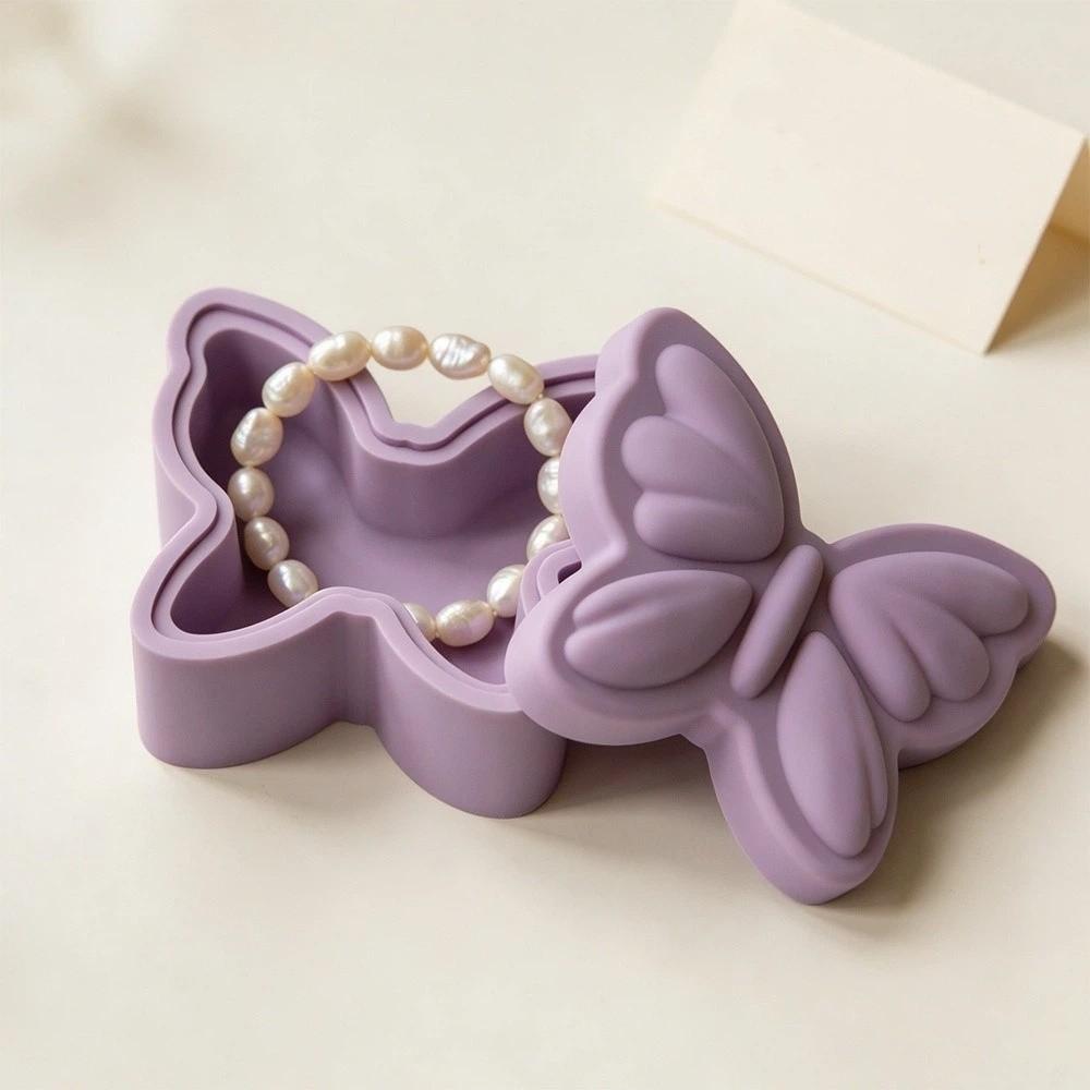 Bowknot Shape Butterfly Storage Box Mold Soft Storage Jar Mold  Gift Making