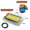 200Pcs Watch Back Case Rubber O-Ring for Watchmaker Waterproof Gasket Oil Repair Tools Thickness 0.5Mm/0.6Mm O-Ring Seal Gasket