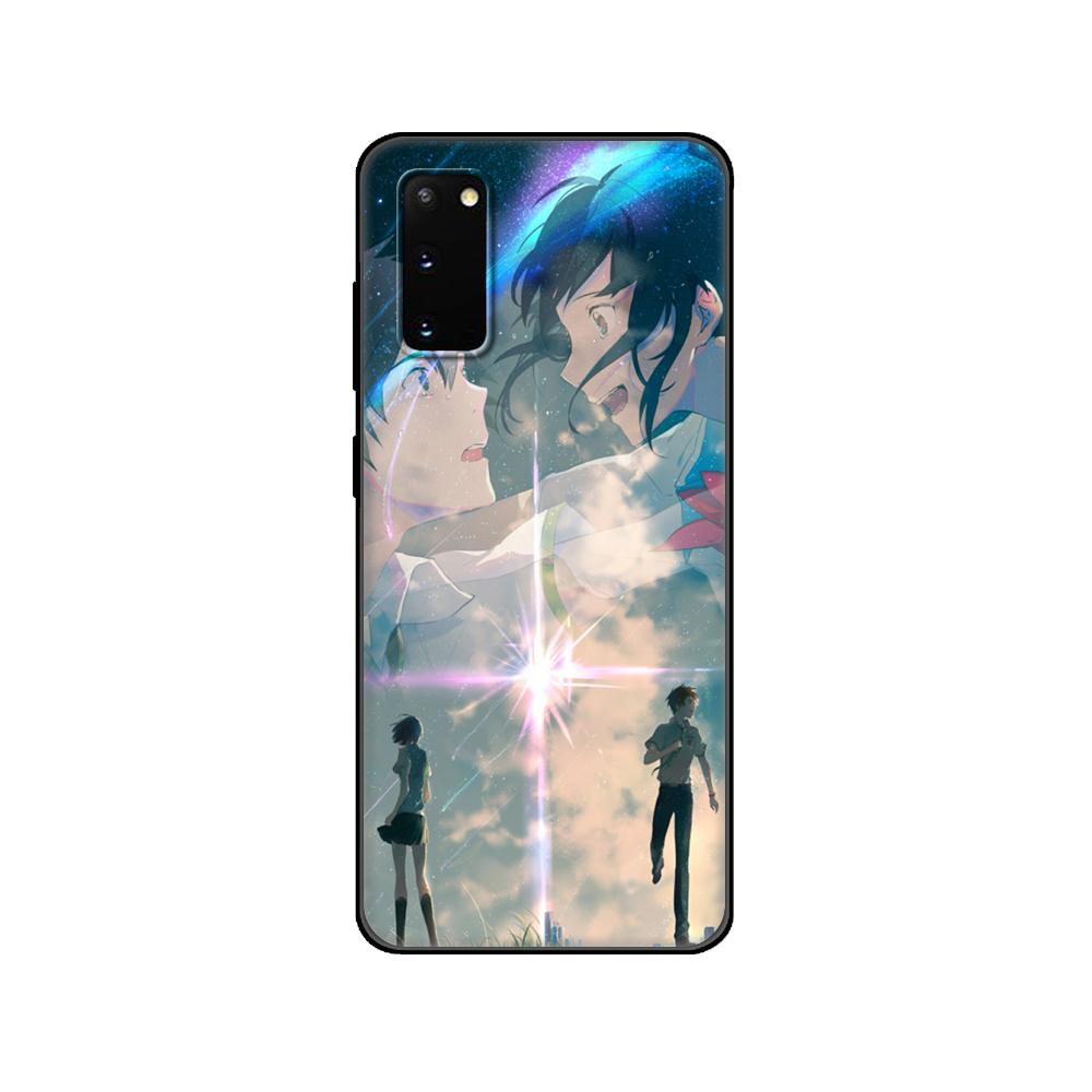 Black tpu Case For Samsung galaxy S20 /S20 PLUS/S20 ultra/S20+ /S20FE back cover Your Name