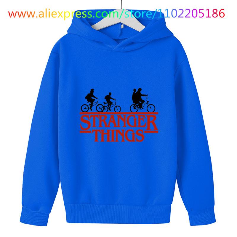 2025 Kinderbekleidung Club Sweatshirts 4-14 Jahre Kinder Baby Mädchen Beliebt Stranger Things 5 Kapuzenpullover Bedruckte Kapuzenpullover Lange Ärmel Kinder Oberteile