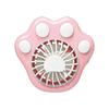Cute With Lanyard Cat Paw Fan Rechargeable Summer Gift Mini Handheld Fan Desk Fan Travel
