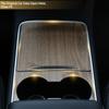 Wood Grain Pattern Center Control Wrap Panel Protective Cover Kit For Tesla Model Y 3 2021-2023 Car Interior Decoration Sticker