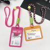 Integrated Transparent Card Holder Keychain for Campus, ID, and Access Cards