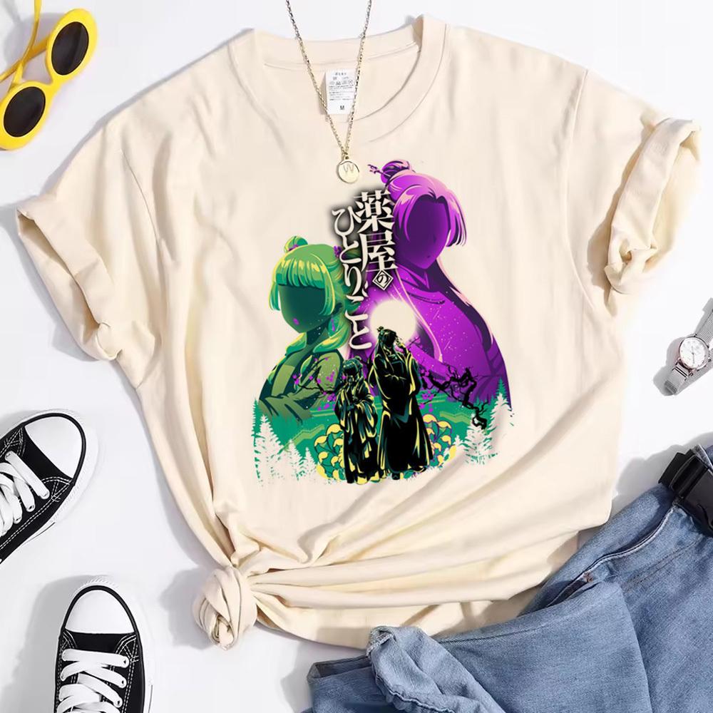 Apothecary Diaries top tees feUnisex anime harajuku  Comfortable Punk t shirt Classic hip hop Retro Women aesthetic streetwear