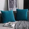 Modern Minimalist Moss Green Pillowcase Striped Velvet Decorative Cushion Sofa Living Room Bedroom