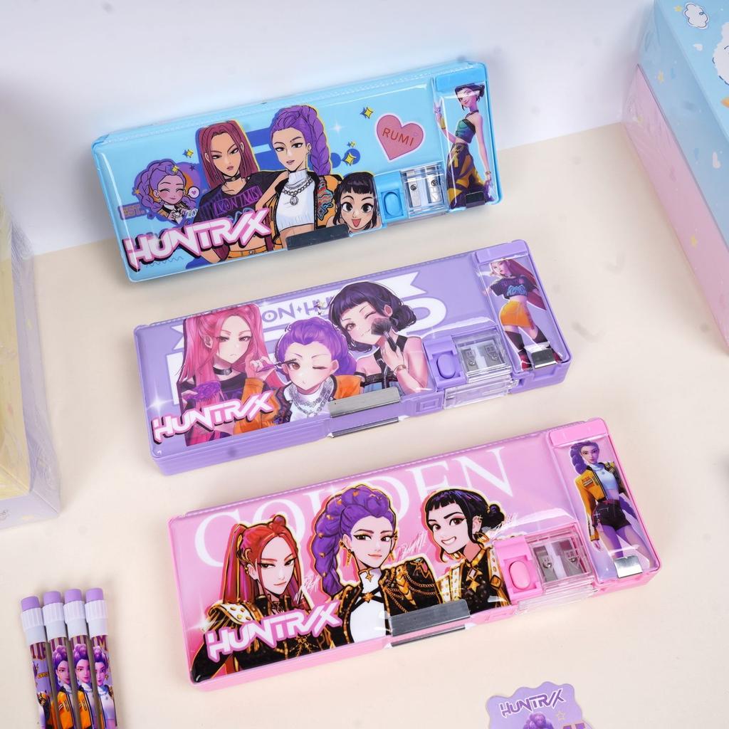 Children's K-POP Witch Hunt Multi-functional Stationery Box, Special Pencil Box for Primary School Students