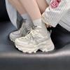 Thick-soled height-increasing small sports shoes women's 2025 autumn new shoes versatile women's casual women's shoes dad shoes