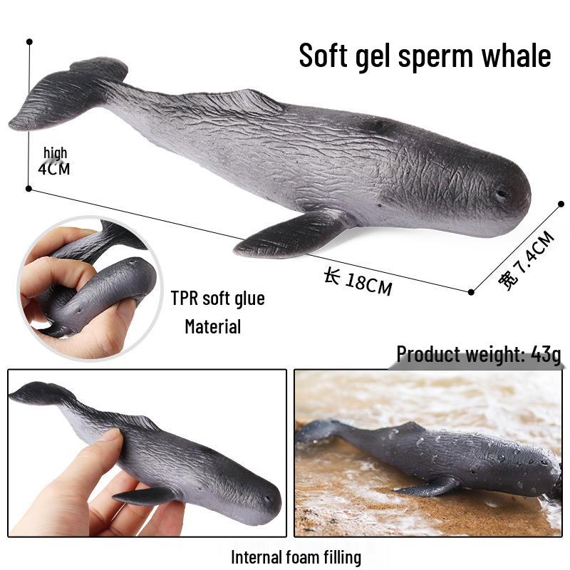 Ocean Wildlife Simulation Toy Set: Sea Turtle, Shark, Whale, Sea Lion, Tiger Shark, Manta Ray, Seal, Grouper.