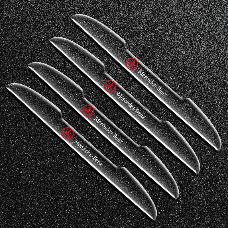 

4pcs Transparent Car Door Handle Sticker Decoration Protector Film For Mercedes Benz AMG A B C E S Class GLC GLK GLE GLA CLA GLB