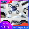Naklejka Samochodowa Gorąca Do Forda Nowa 4szt./zestaw 54mm Stylizacja Samochodu Dekielki Środkowe Kół Felg Odznaki Akcesoria Do Ford Mondeo Focus 2 3 4