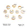 10PCS Silver/Gold Retro Open Foot Ring Corrosion Resistant and Durable Material Ring for Women Teen Girls Girlfriend