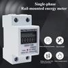 Multi-Function Single Phase Electric Energy Meter LCD Display LCD Energy Meter  Din Rail Mounting