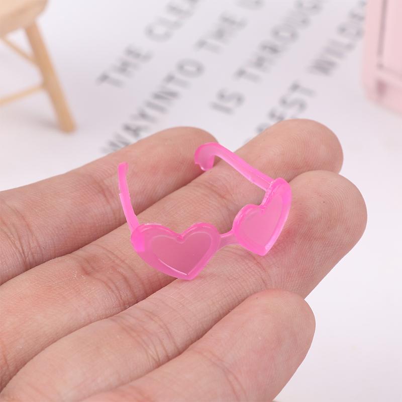 20 szt. Mini Plastikowe Okulary Okrągłe Oprawki Okulary Dla Lalek High Dzieci Zabawka Mini Okulary Losowe Akcesoria Dla Lalek