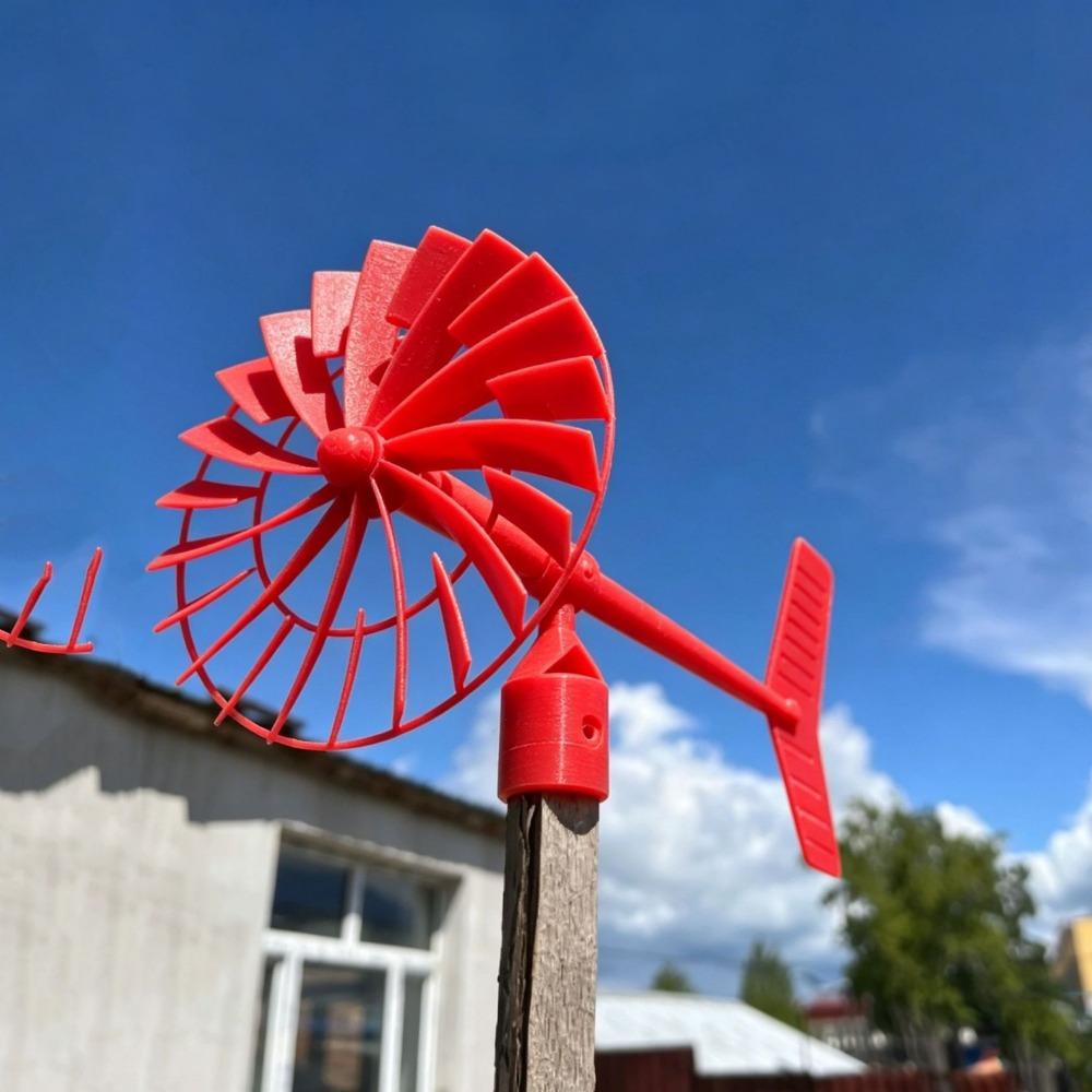 Waterproof Outdoor Wind Vane Decor Plastic Rotating Wind Wheel  Backyard Landscape