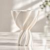 Silk Texture Decorative Vase 3d Printed Flower Bouquet Vase Unique Desktop Ornament  Office