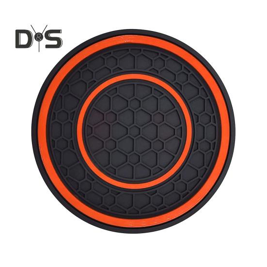 2 bucăți suport de pahare pentru mașină, rezistent la căldură, design anti-alunecare, model de caneluri, rezistent la apă, suport universal pentru pahare, accesorii de interior auto