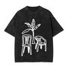 Vintage Washed T Shirt Bad Bunny DTMF Debi Tirar Mas Fotos Puerto Rico Cotton T Shirts Trendy Cool Tshirt for Mens Beach Tops